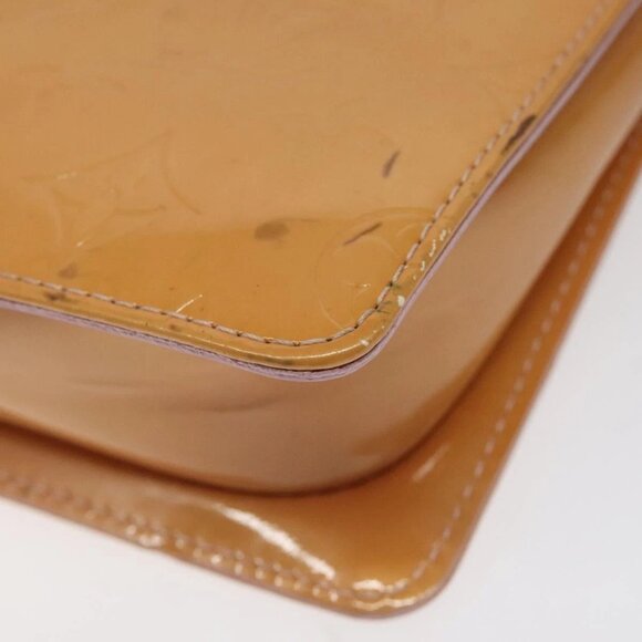 LOUIS VUITTON Monogram Vernis Motto Pouch Marshmallow Pink M91312 Auth 120333 - Picture 4 of 16